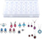Adjustable 28 Slots Clear Plastic Medicine Pill Jewelry Organizer Storage Box Container,Bead Organizer Craft Organizer Box Pill Organizer Suitable...