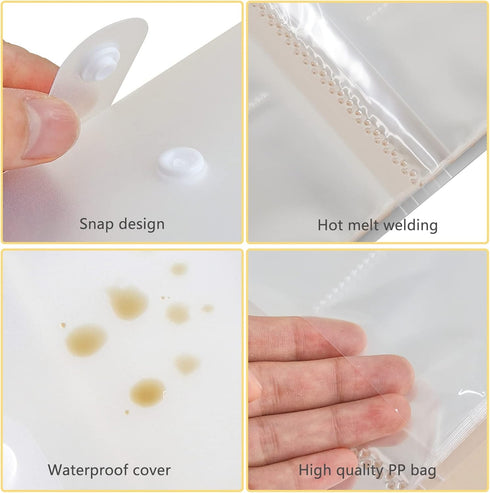 288 Grids Transparent Jewelry Storage Book with 100 Zipper Bags Portable Travel Jewelry Organizer Bags for Rings, Necklace, Bracelets...