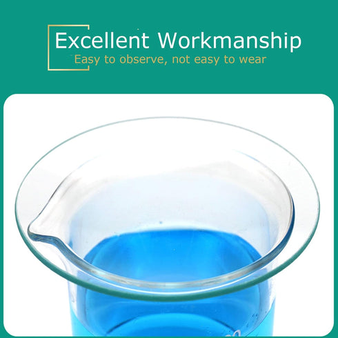 Watch Glass Beaker Cover Set High Temperature Resistant Cover Lids for Scientific Laboratory Watch Glass Equipment(4pcs, 60mm, 80mm, 90mm, 100mm)...