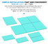 Thermal Pad 10x10mm 1mm, 12.8 W/mK Highly Efficient Thermal Conductivity,Heat Resistant Silicone Thermal Pads for Laptop Heatsink CPU GPU SSD IC L...
