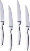 Steak Knife Set, 4-Piece Serrated Steak Cutlery Steak Knife, Silver Stainless Steel Steak Cutlery Knife for Home, Restaurant, Hotel, 22cm...