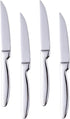 Steak Knife Set, 4-Piece Serrated Steak Cutlery Steak Knife, Silver Stainless Steel Steak Cutlery Knife for Home, Restaurant, Hotel, 22cm...
