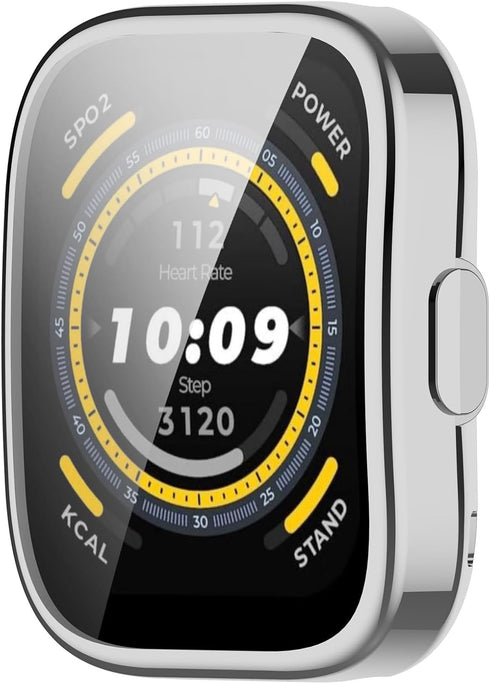 5Pack Screen Protector Cases Compatible with Amazfit Bip 5 Smart Watch 1.91inch Screen Protector Case Protective Case Intended for Amazfit Bip 5...