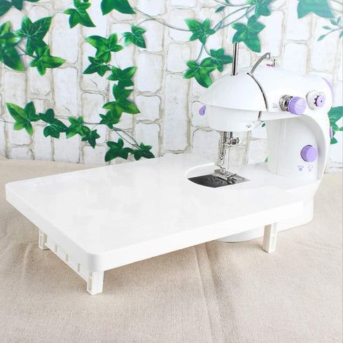 TOPINCN Abs Plastic Mini Sewing Machine with Extension Table Extension Board Extension Board Low/high Speed Buttons Portable for Home use...