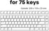 Hyekit Premium Acrylic Keyboard Clear Cover Protector Mechanical Keyboard Dust Cove Anti-Cat for 75% Mechanical Keyboard Nj80/GMMK Pro/Keychron Q1...