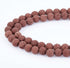 PH PandaHall 470pcs 8mm Natural Lava Beads Brown Lava Stone Beads Oil Diffuser Chakra Bead Round Loose Energy Stone Brown Gemstone Bead for Jewelr...