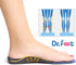 Dr. Foot Full Orthotics Shoe Insoles - Arch Support Inserts Correct Flat Feet, Over-Pronation, Fallen Arch (S - W6.5-8 | M5.5-7) Blue&Black...