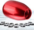 Gear Shift Knob, 6 Speed Universal Car Modification Manual Knob Gear Shift Head Shifter with 3 Plastic Adapters(Red)...