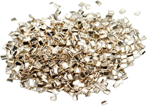 Silver Chip Solder (Easy) 3 grams (~2000 pcs) 0.5 x 1.0 x 0.25mm Ultra Tiny Made in USA by CRAFT WIRE...