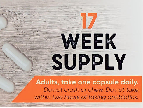 Berkley Jensen Natural 10 Strain Probiotic Supplement Capsules with 10mg B. Longum, Loaded with Live Strains & Beneficial Gut Flora, for Digestive...