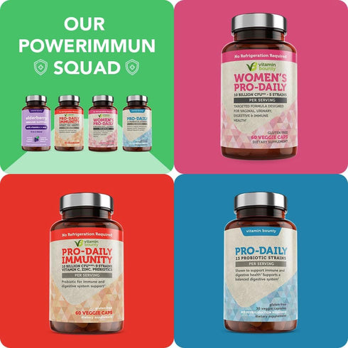 Vitamin Bounty Elderberry Organic Elderberry Capsules for Adults - Elderberry Vitamin C and Zinc Supplement, & Echinacea, Immune System Support, A...