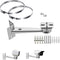 WiTi Stainless Steel Corner and Pole Mount Bracket for Surveillance Camera, Extension Arm Holder for CCTV IP WiFi Battery Cameras, Security Survei...