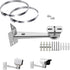 WiTi Stainless Steel Corner and Pole Mount Bracket for Surveillance Camera, Extension Arm Holder for CCTV IP WiFi Battery Cameras, Security Survei...