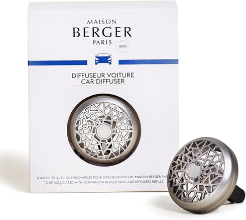 MAISON BERGER Luxury Car Air Freshener Vent Clip – Refillable Scent Diffuser for Car Vents, French-Made, Adjustable Fragrance (No Pods/Refills Inc...