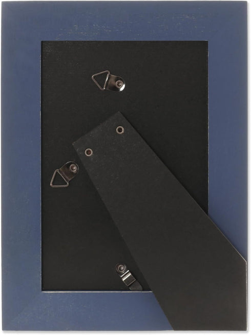 Lawrence Frames 4x6 Durham Weathered Navy Blue Wood Picture Frame...
