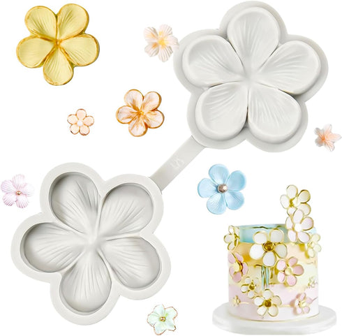 SK Flower Blossom Veiner Fondant Cake Chocolate Sugarcraft Mould Mold Tool 1Pcs (Style 1)...