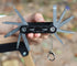 Folding Tool Set with Screwdrivers and Hex Key Wrenches, 10-in-1 Photography Household Automobile Repair Multi-tool with Locking System (Black)...