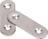 BQLZR Stainless Steel 2 Holes Flat Corner Brace Plate Connector 47x15.5x5mm Pack of 10...