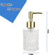 Multipurpose Soap Dispenser Easy to Clean Glass Soap Pump Dispenser Ideal for Bath and Bathroom (Gold)...