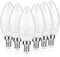 LED Candelabra Bulbs, E12 Ceiling Fan Light Bulbs Small Base, 6W Equivalent 60W, 600 Lumens Warm White 2700K, B10/B11 Type B Chandelier Light Bulb...