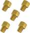 Brass Inverted Flare Fitting, Brake Line Adapter, Male Connector, 5/16" Tube OD x 1/4" NPT Male, 5pcs...