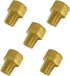 Brass Inverted Flare Fitting, Brake Line Adapter, Male Connector, 5/16" Tube OD x 1/4" NPT Male, 5pcs...