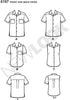 Simplicity U06197A New Look Easy to Sew Misses' and Men's Button-Up Shirt Sewing Patterns Kit, Code 6197, Sizes XS-XL...