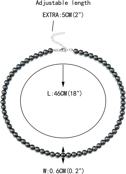 EVER FAITH Pearl Choker Necklace, Sterling Silver Round Simulated Pearl Elegant Wedding Necklace Strand Jewelry for Women Bride...