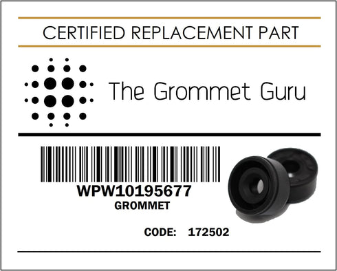 Dishwasher Diverter Valve Diverter Motor Seal Grommet Gasket Replacement Part for WPW10195677 W10195677 Compatible with Kenmore