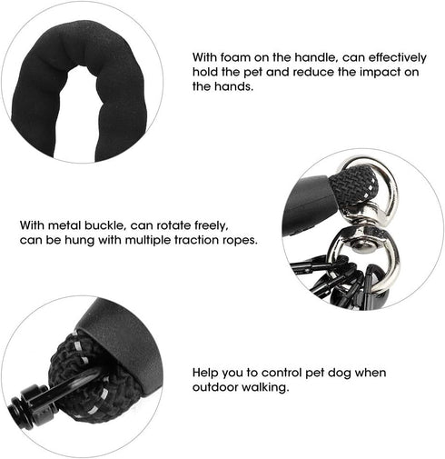 4 Way Dog Leash,4 in 1 Traction Rope Dog for Dogs Cats Outdoor Walking for Medium Large Dogs Walking and Training...