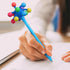 6pcs Stress Ball Ballpoint Pens Funny Monster Ballpoint Pens Cartoon Ballpoint Ink Gel Pens for Kids arty Favors Novelty Pens School Office...