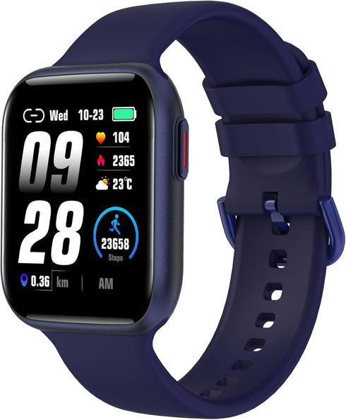 BRIBEJAT Smart Watch (Dial/Answer Call) 37x46mm Fitness Tracker Pedometer with SpO2/Real-time HR/Sleep Monitor Compatible with Samsung iPhone Andr...