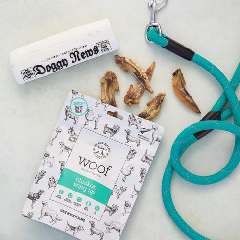 WOOF Air Dried Dog Treats - Chicken Wing Tip, High Protein, Dog Treats Small Dogs and Dog Treats for Large Dog, Natural, Topper or Dog Treat, 1.76...