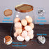 SAIOOL Egg Jar,kitchen canister? 1 Gallon Large Glass Food Storage Jars with Airtight Lid, Clear...