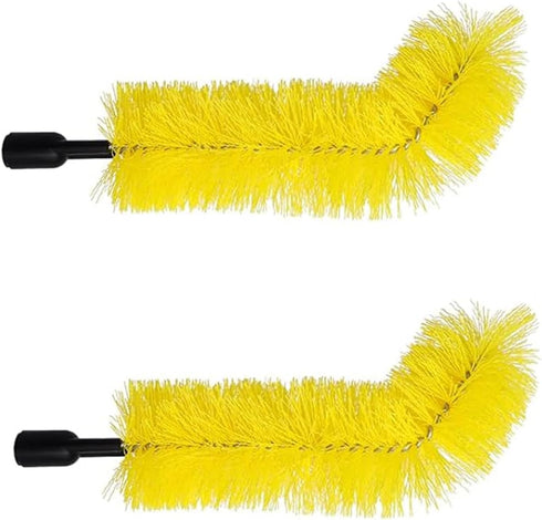 2 PCS Gutter Cleaning Brush Roofing Tool Rain Gutter Guard Cleaner Tool Adaptation Thread Interface Dia 0.87 Inch Gutter Cleaning Brush Tools Inte...