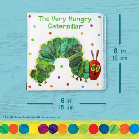 Kids Preferred World of Eric Carle The Very Hungry Caterpillar 6 Inch Vinyl Bath Book Bath Tub Toy Perfect for Water Play and Learning for Ages 0+...