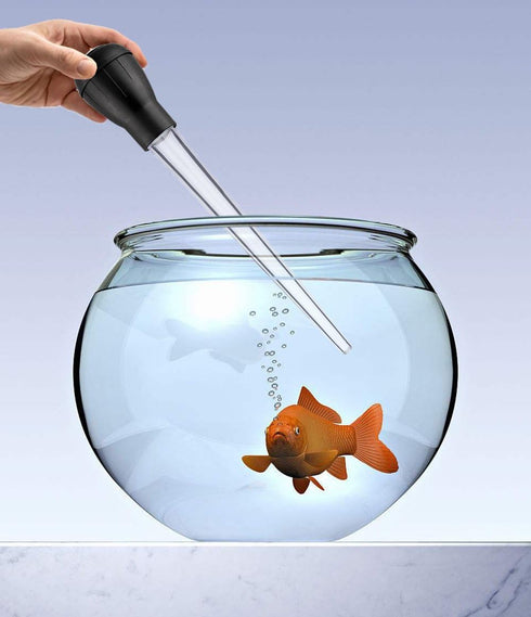 Long Turkey Basters for Cooking with Measurements, Only for Room Temperature Liquids, Blue and Black Color...
