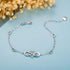 Billie Bijoux 925 Sterling Silver Anklet Bracelets for Women Infinity Heart Ankle Bracelet White Gold Plated Love Charm Adjustable Large Bracelet ...