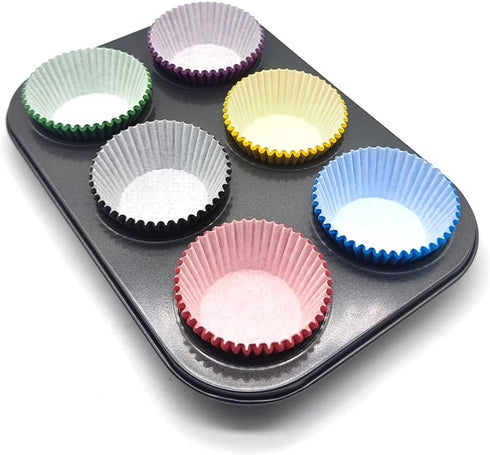 Standard Baking Cups, Classic Red Greaseproof Festive Cupcake Liners, 150-Count...