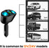 Cigarette Lighter Splitter, USB 2.4A & QC3.0 Type C with 2 Socket Cigarette Lighter Adapter, 12V/24V 120W Car Charger Splitter for GPS Dash Cam La...