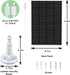 Solar Panel Compatible with Wyze Cam Outdoor,5V 3.5W USB Port Solar Panel Charger Compatible with Rechargeable Battery Powered Cam, Waterproof Sol...