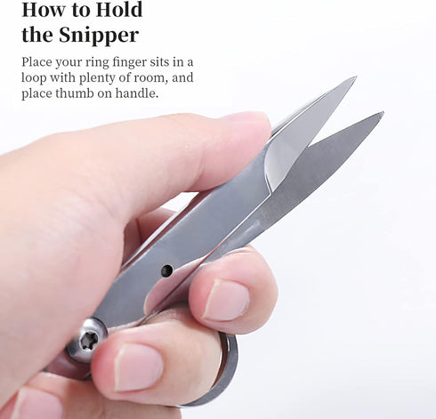 Newness Thread Snips, Sewing Snips with Protective Plastic Sleeve, Mini Small Snippers Shears Trimming Nipper Clipper for Variety of Material, Fis...
