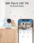 ANNKE Crater 2-2K WiFi Pan Tilt Smart Security Camera, Upgraded 3MP Baby/Pet Monitor, Indoor IP Camera 360-degree with Two-Way Audio, Human Motion...