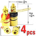 CESS Amplifier Terminal Connector Binding Post Banana Plug Jack Socket (4 Pack)...