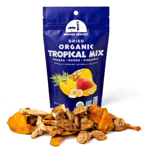 Mavuno Harvest Tropical Mix Dried Fruit Snack | Unsweetened Organic Mixed Dried Fruit | Gluten Free Healthy Snacks for Kids and Adults | No Sugar ...