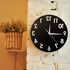 The Geeky Days Reverse Wall Clock 12 inch Unusual Numbers Backwards Modern Decorative Clock Watch Excellent Timepiece for Your Wall...