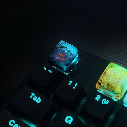 Gaming Resin Artisan Keycaps OEM,ESC keycap,Handmade Resin Custom Keycaps for Cherry MX Switches Gaming Mechanical Keyboard,Gifts for PC Game Love...