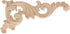 MUXSAM Wood Carved Appliques Onlays, 1-Pair Unpainted Small Wooden Carvings Decals Corner Decorative Plaques for Mirrors Walls Doors Bed Fireplace...