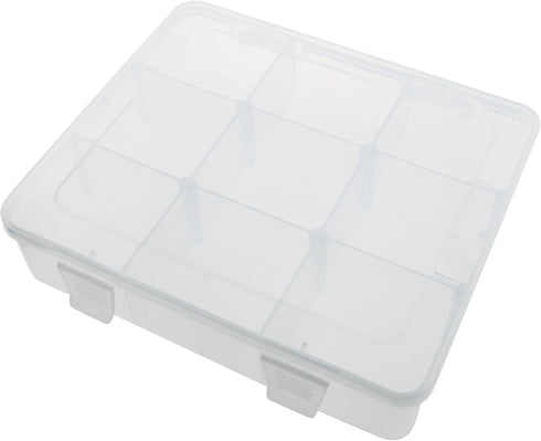 9 Grid Plastic Storage Box Colorful Mini Storage Compartment Box Desktop Home Miscellaneous Jewelry Items Can Hold Crafts Earrings Pins Screws Nai...
