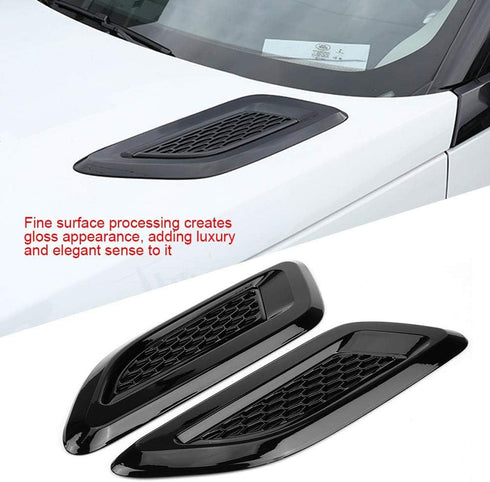 Air Vent Wing Trim,1 Pair Exterior Hood Air Vent Outlet Wing Trim Fit for Land Rover Range Rover Evoque 2012-2018 for Air Flow Intake, Cars and Tr...